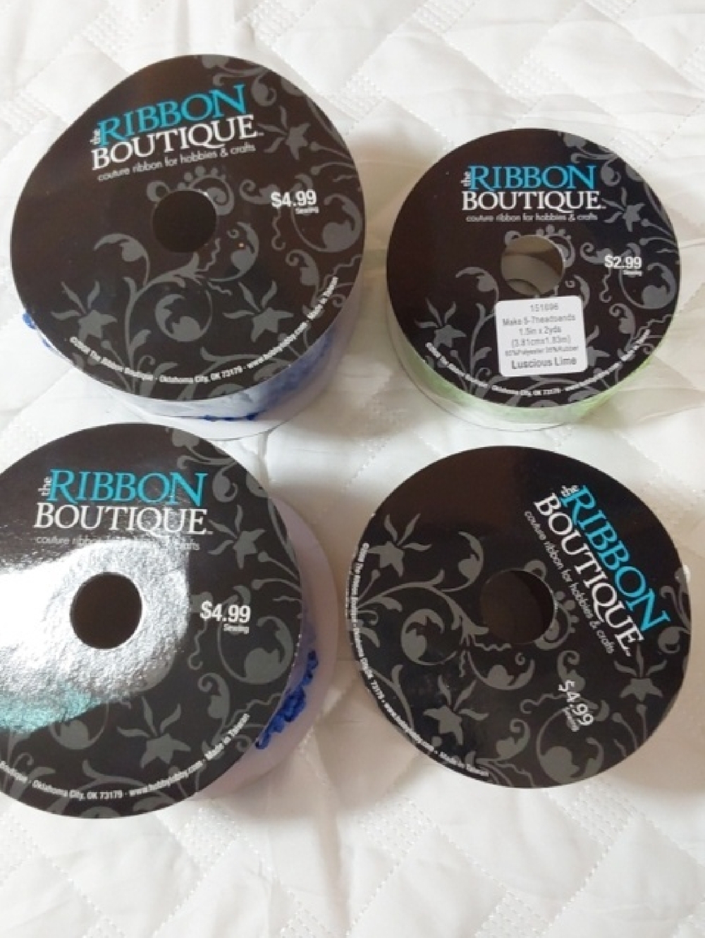 Coulture Ribbon Boutique Ribbon Spools - Assorted Colors